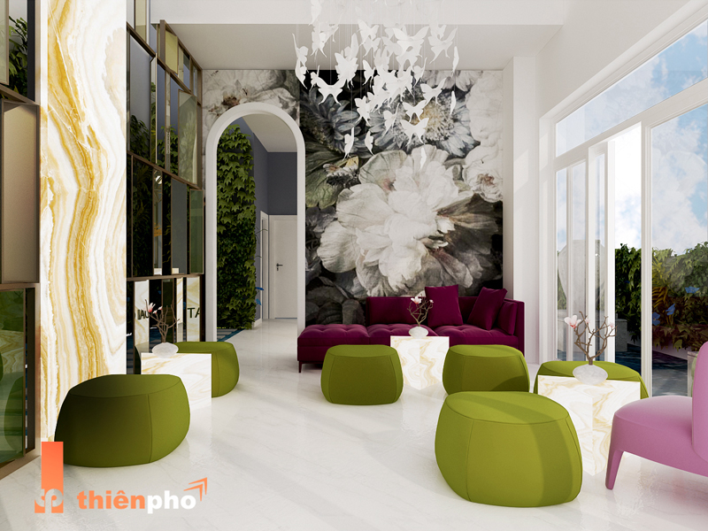 sảnh tiếp tân?>